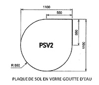 Plaque de protection - Gouttes d'eau